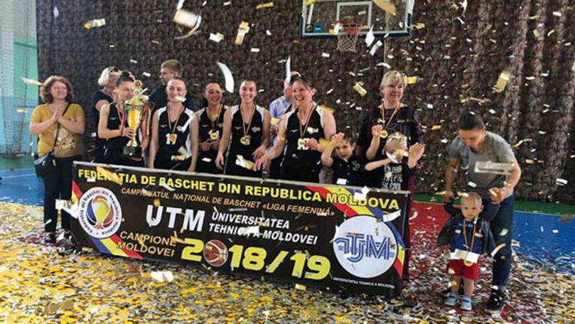 UTM a câștigat campionatul Moldovei la baschet feminin