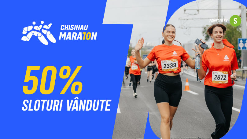 Chișinău Marathon: 50% din sloturi au fost vândute Ⓟ