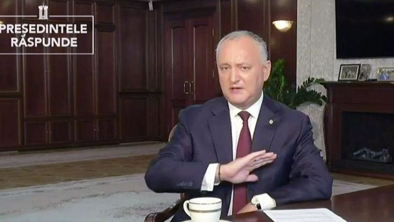 Президент РМ Игорь Додон. 
