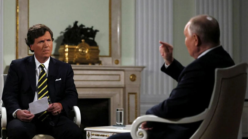 Vladimir Putin, dezamăgit de interviul cu Tucker Carlson