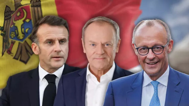 Ce scrie presa internațională despre vizita lui Macron, Merz și Tusk