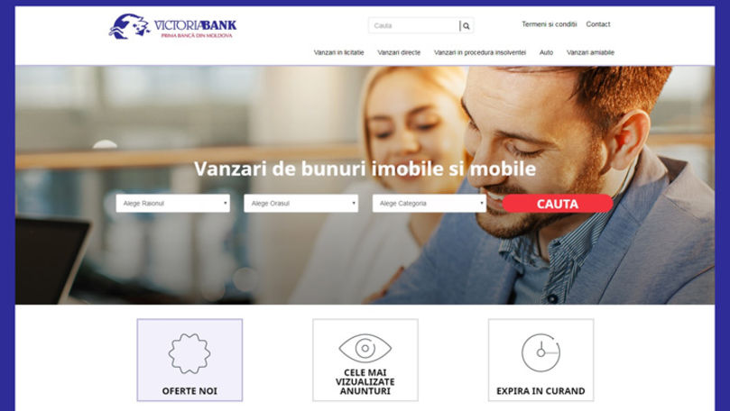 Victoriabank  lansează o platformă cu active spre vânzare ®