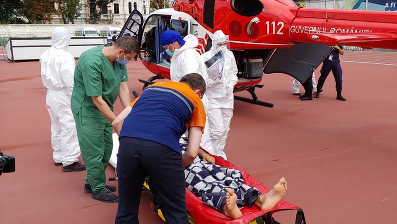Bărbat de 44 ani din Cahul, dus la Chișinău cu echipajul SMURD din Iași