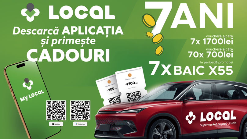 Local: Irina Jian a devenit al cincilea fericit posesor al automobilului BAIC X55 în cadrul campaniei „Local – 7 ani”