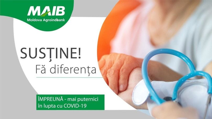 Luptăm cu COVID-19: MAIB donează 500.000 lei spitalului Toma Ciorbă (P)