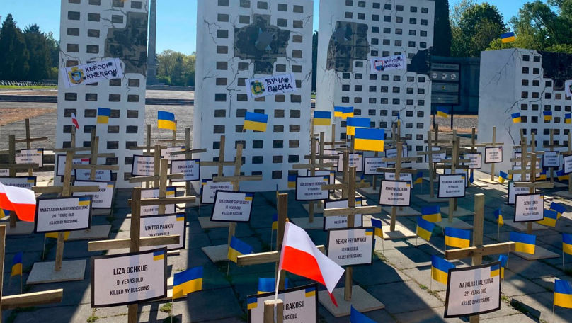 La Varșovia a apărut o instalație dedicată victimelor terorii rusești