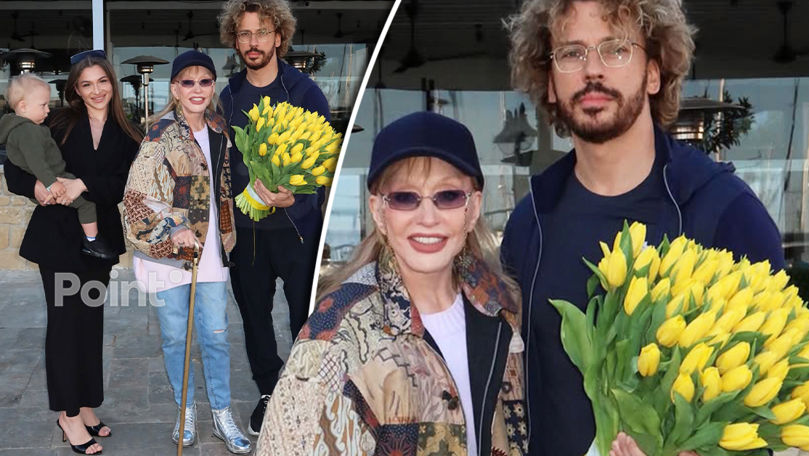 Alla Pugaciova a apărut pentru prima dată în public, sprijinindu-se pe un baston.