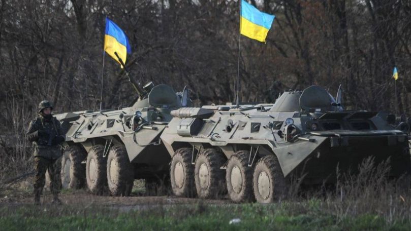 Armata ucraineană a efectuat exerciții cu tancuri în regiunea Donețk