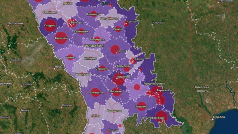 Top 10 regiuni din R. Moldova cu cei mai puțini infectați raportați