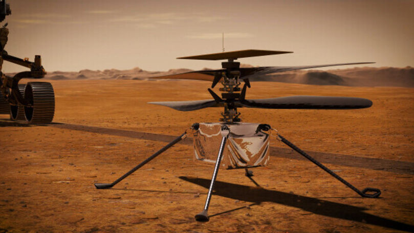 Sunetul elicopterului Ingenuity, aflat pe Marte, înregistrat prima dată