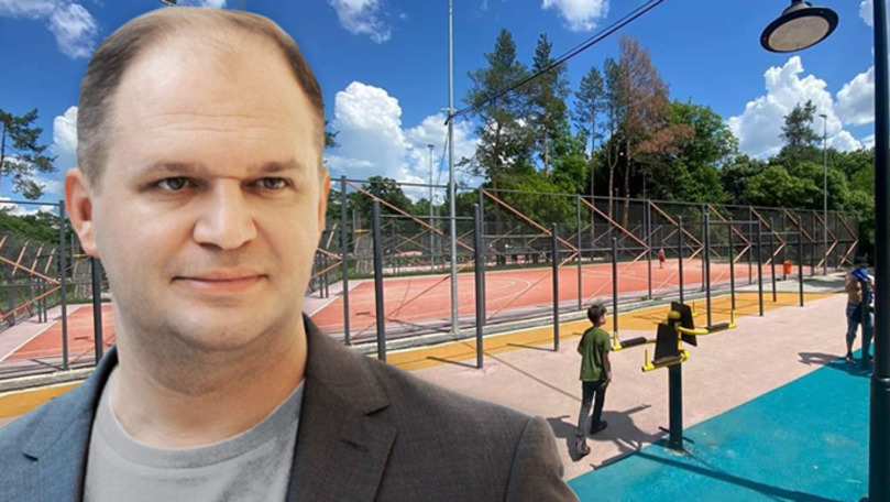 Ион Чебан: В парке “Долина роз” появятся новые места для занятий спортом. Коллаж Point.md.