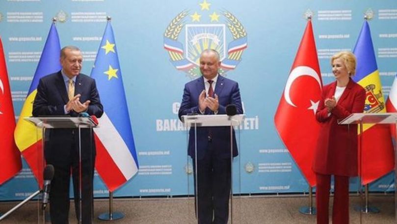 Filmul ultimei zile a vizitei lui Recep Erdogan în R. Moldova