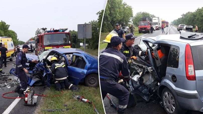 Accident grav la Comrat: Un mort și 4 răniți. Primele imagini