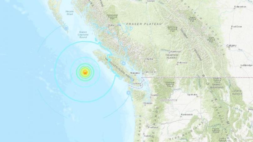 Patru cutremure puternice au avut loc în Canada în doar o oră