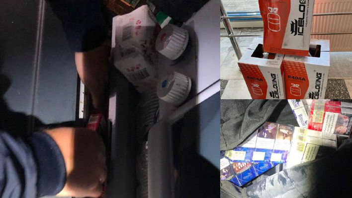 Tentativă de contrabandă cu țigări și butelii de freon la Leușeni