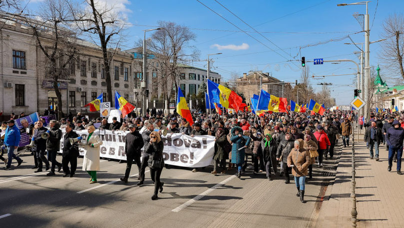 Protestul din Capitală s-a încheiat: O rezoluție a fost depusă la Guvern