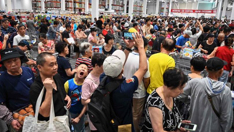 Cum s-au luptat chinezii pentru mărfurile americane la un supermarket
