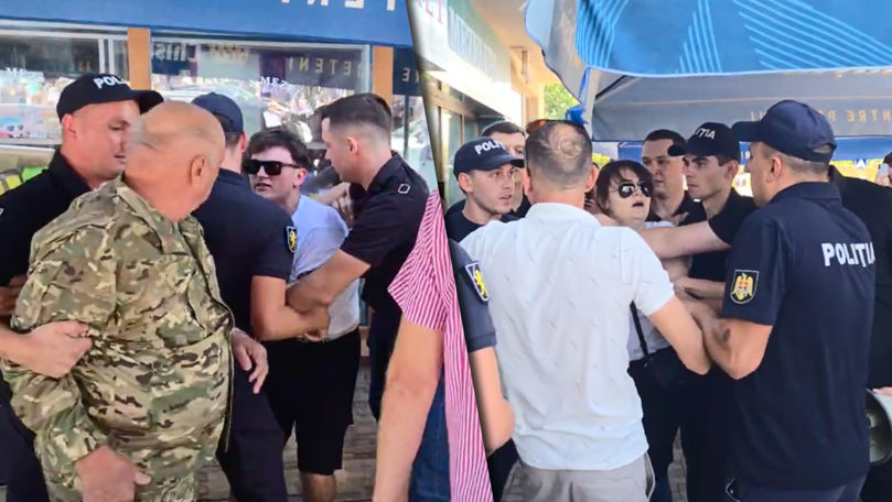 Campanie cu pumni la Peresecina: Bătaie între PAS și oamenii lui Șor