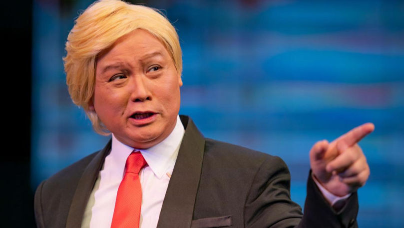 Donald Trump, parodiat la Hong Kong. Cum a fost reprezentat