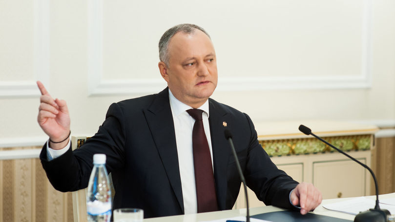 Dodon: O coaliție PDM-ACUM ar însemna dizolvarea Parlamentului
