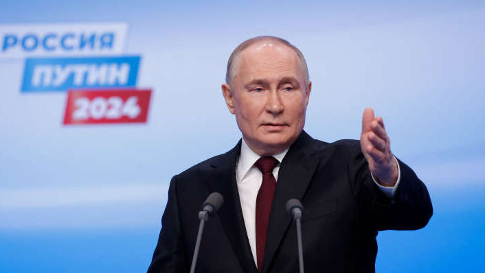 Vladimir Putin mulțumește rușilor pentru votul la alegerile din Rusia