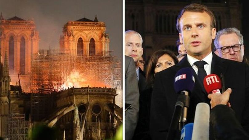 Macron anunță cât va dura reconstruirea Catedralei Notre-Dame