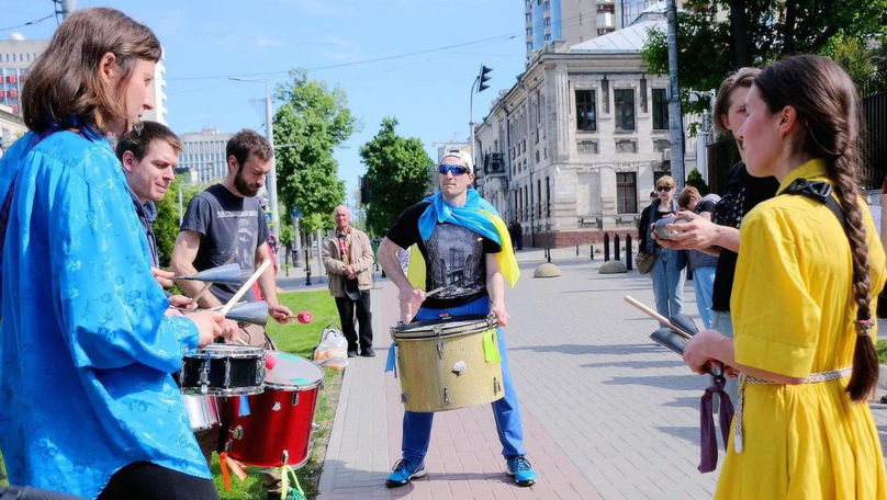 Protest cu tobe în fața Ambasadei Rusiei la Chișinău: Nu războiului