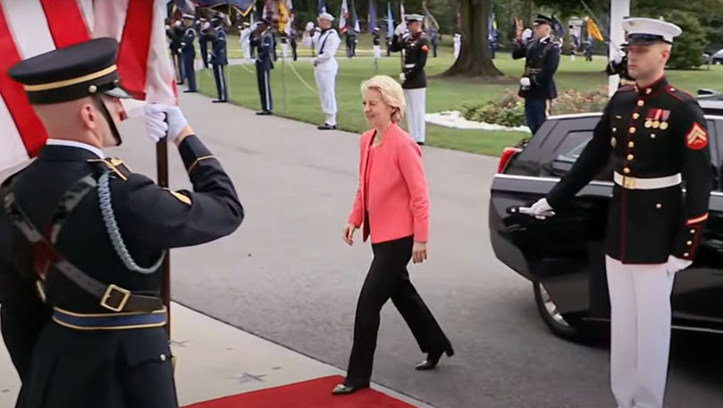 Președinta Comisiei Europene, Ursula von der Leyen, a ajuns la Casa Albă