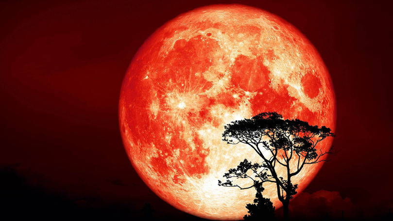 Luna Căpșună, un fenomen astronomic spectaculos. Când poate fi văzută