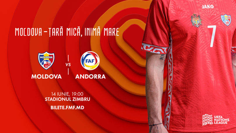 Liga Națiunilor: Echipa Națională a Moldovei va juca astăzi cu Andora