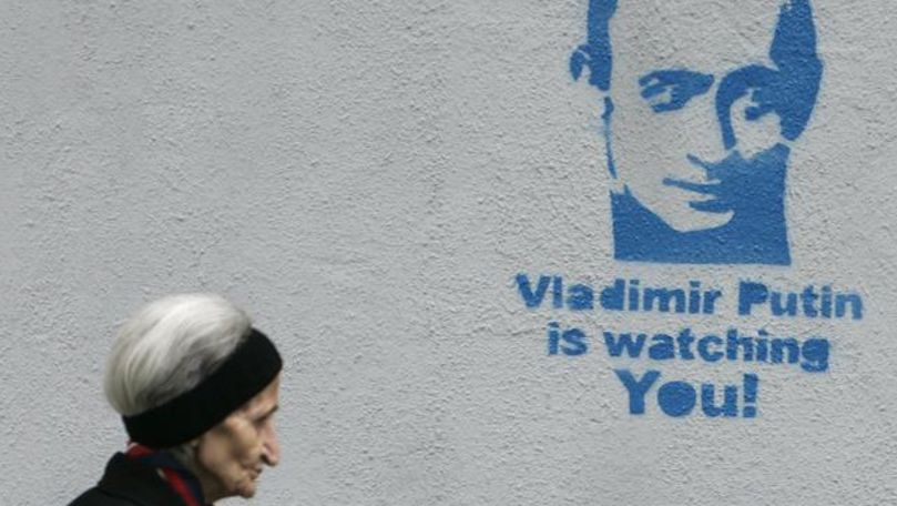 Rusia a blocat un site de știri din cauza unui graffiti anti-Putin