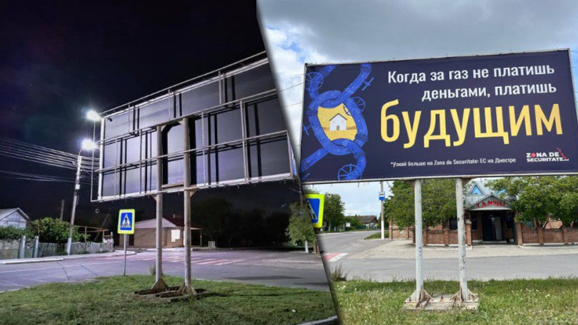 Bannerul demontat de la Varnița: Reacții împărțite la Chișinău