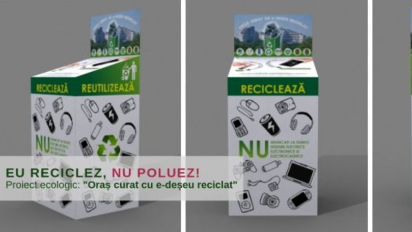 Proiect verde pentru Chișinău: Oraș curat cu e-Deșeu reciclat