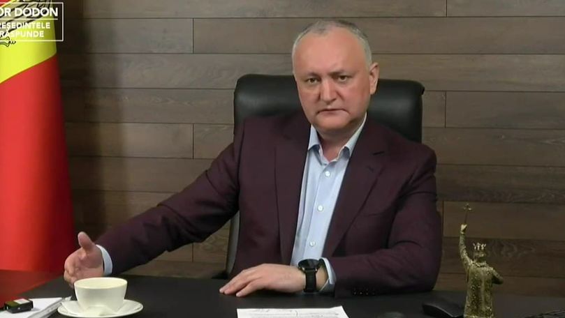 Додон: Мы хотим перерегистрировать законопроект о люстрации.