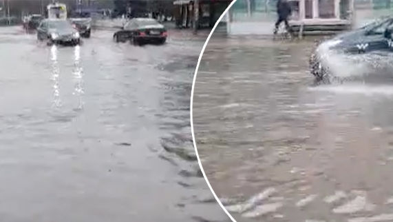 Chișinău: Străzi inundate în urma ploilor