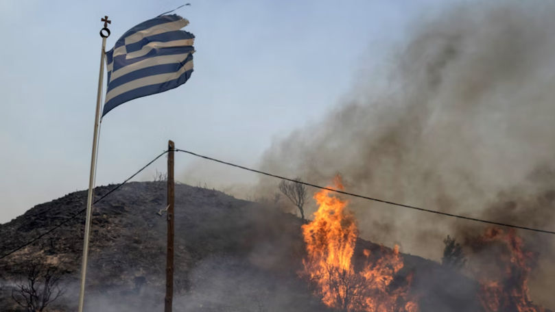 Grecia cere ajutorul UE pentru stingerea incendiilor de vegetație