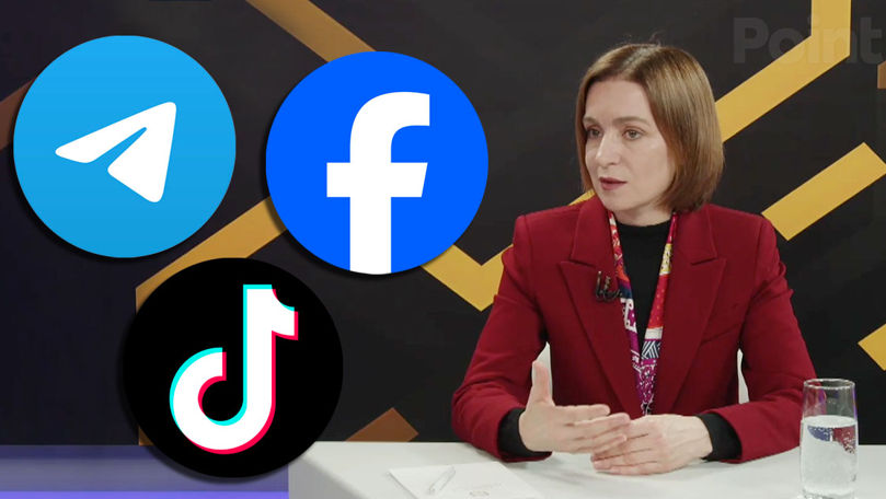 Санду: TikTok, Telegram и Facebook стали основными каналами дезинформации.