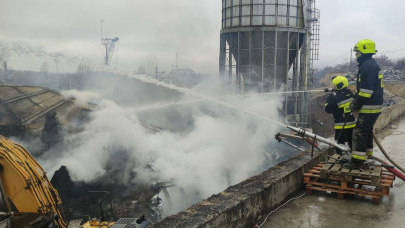 Incendiile de la Portul Giurgiulești. IGSU: Nu există pericol