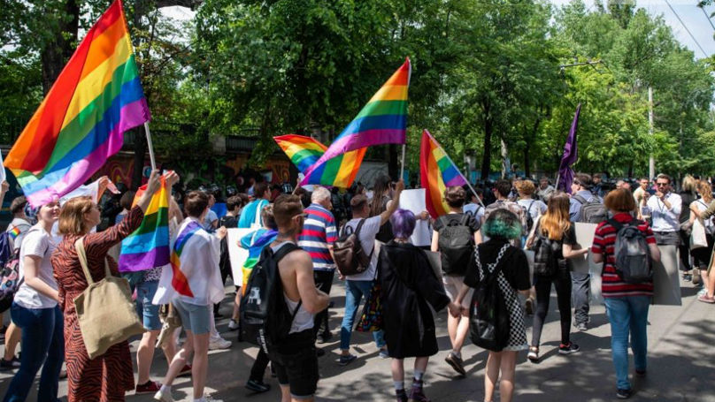 Comunitatea LGBT a organizat marșul Moldova Pride în centrul Capitalei