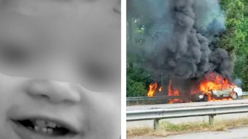 O femeie a incendiat intenționat mașina în care se afla copilul ei
