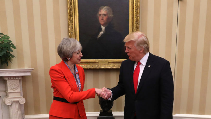 Donald Trump se va întâlni cu premierul britanic Theresa May