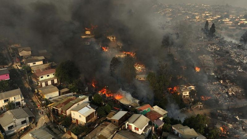 Incendii de pădure în centrul şi sudul Chile: Cel puțin 46 de morți