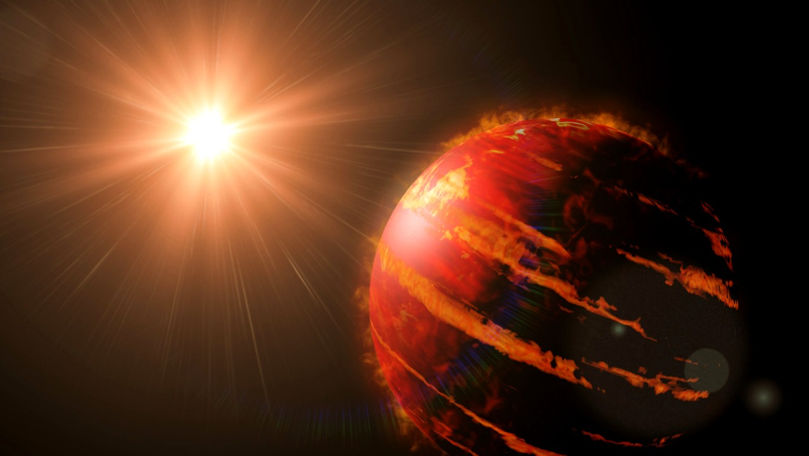 O exoplanetă descoperită recent este învăluită de uriașe erupții stelare