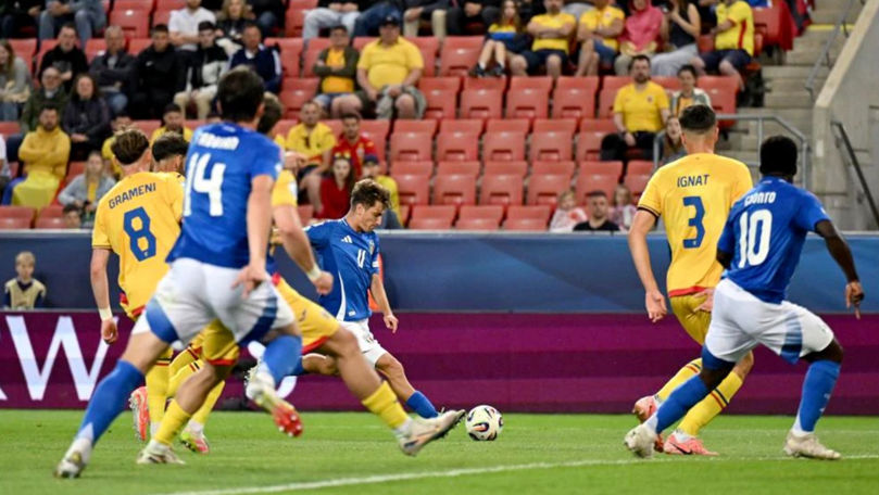 Naționala de tineret a României, învinsă la limită de Italia