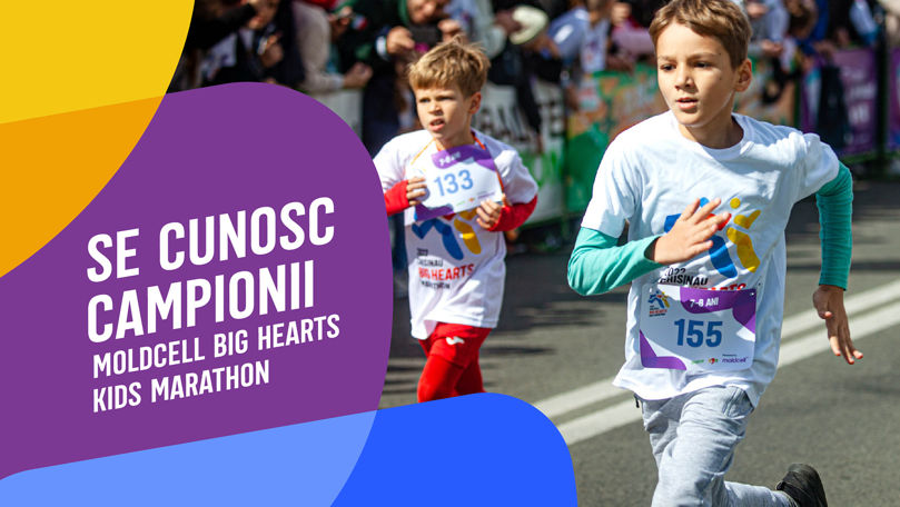 Moldcell Big Hearts Kids Marathon și-a ales campionii