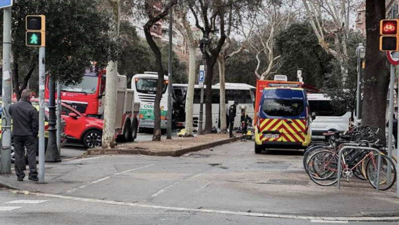 Spania: Coliziune între două autocare la Barcelona. Sunt zeci de răniți