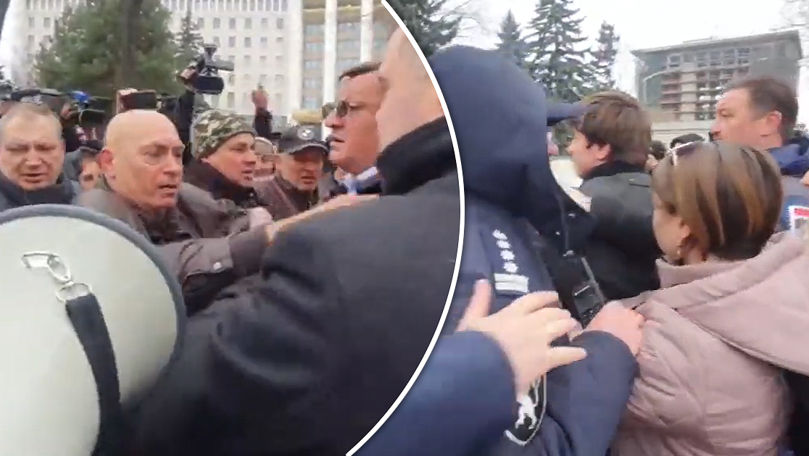 На протесте "Движения за народ" произошли стычки.