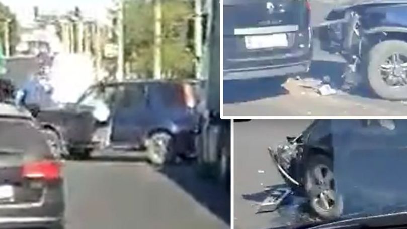 Accident la Peresecina: Două mașini, grav avariate. Primele imagini