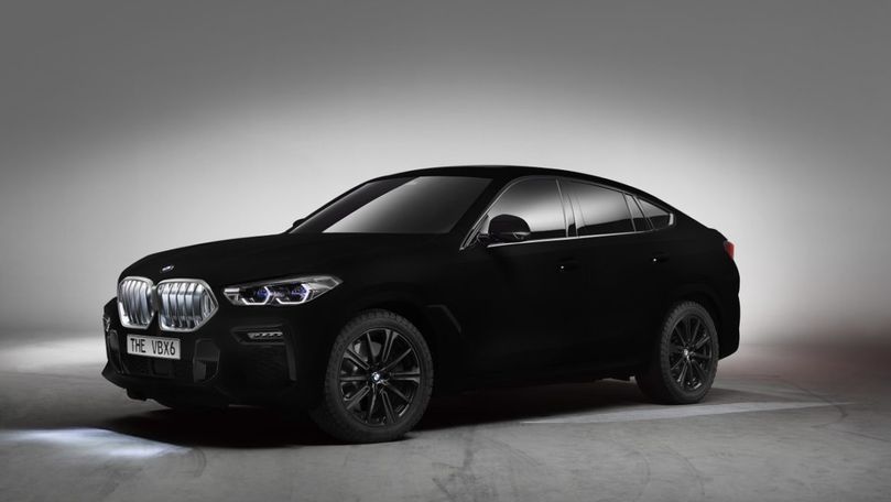 Cum arată noul BMW X6 Vantablack, cea mai neagră mașină din lume