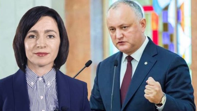 Sondaj: Diferență de 8% între Dodon și Sandu în cursa prezidențială